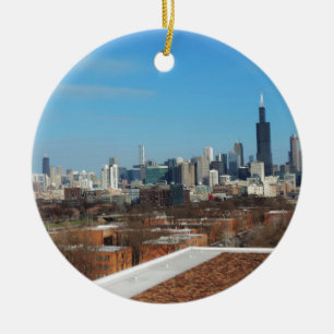 Adorno De Cerámica Horizonte de Chicago