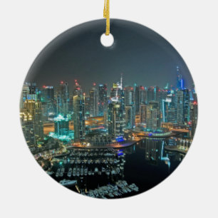 Adorno De Cerámica Horizonte de Dubai, United Arab Emirates en la