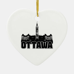 Adorno De Cerámica Horizonte de Ottawa