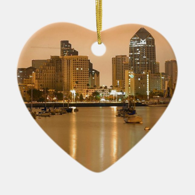 Adorno De Cerámica Horizonte de San Diego (Frente)