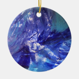Adorno De Cerámica Horizontes azules '