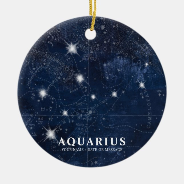 Adorno De Cerámica Horóscopo de virgo, (Frente)