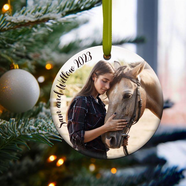Adorno De Cerámica Horse Lover Ornament Gift (Subido por el creador)