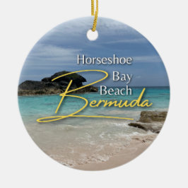 Adorno De Cerámica Horseshoe Bay Beach Bermuda