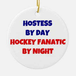 Adorno De Cerámica Hostales por día Hockey Fanático por noche