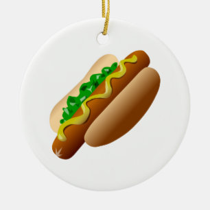 Adorno De Cerámica Hotdog