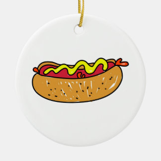 Adorno De Cerámica Hotdog