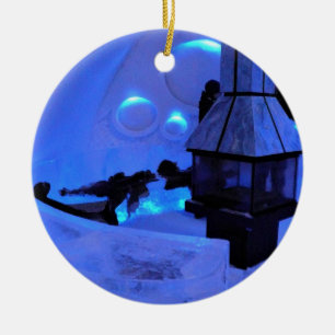 Adorno De Cerámica Hotel de Glace, Quebec, Canadá