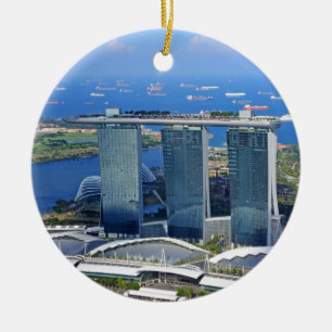 Adorno De Cerámica hotel de lujo con forma de barco Marina Bay Sands