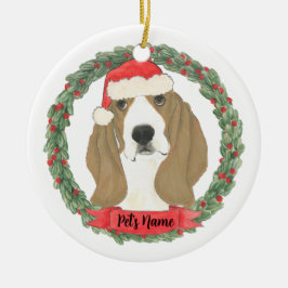 Adorno De Cerámica Hound personalizado de Basset