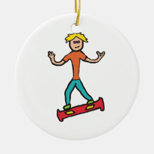 Adorno De Cerámica Hoverboard