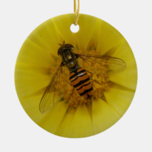 Adorno De Cerámica Hoverfly sobre el cumpleaños del Personalizado Mar