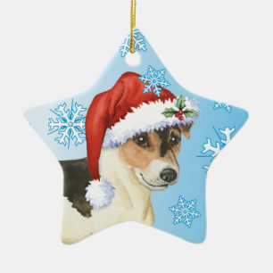 Adorno De Cerámica Howlidays feliz Russell Terrier