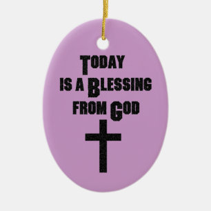 Adorno De Cerámica Hoy es una bendición de Dios
