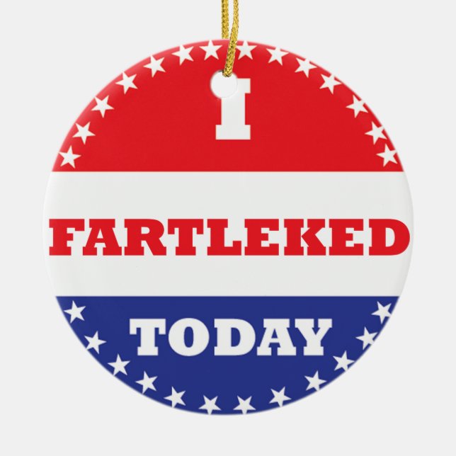 Adorno De Cerámica Hoy Me Fartleé (Frente)