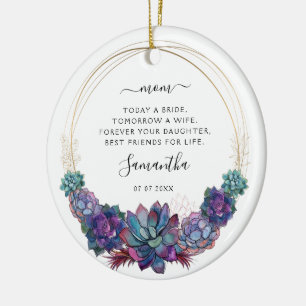 Adorno De Cerámica Hoy una novia madre de la novia exitosa