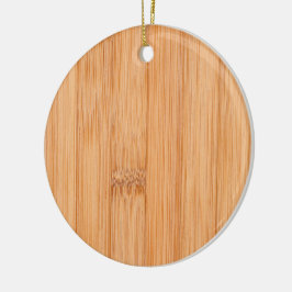 Adorno De Cerámica Huella de bambú marrón claro elegante de Guay