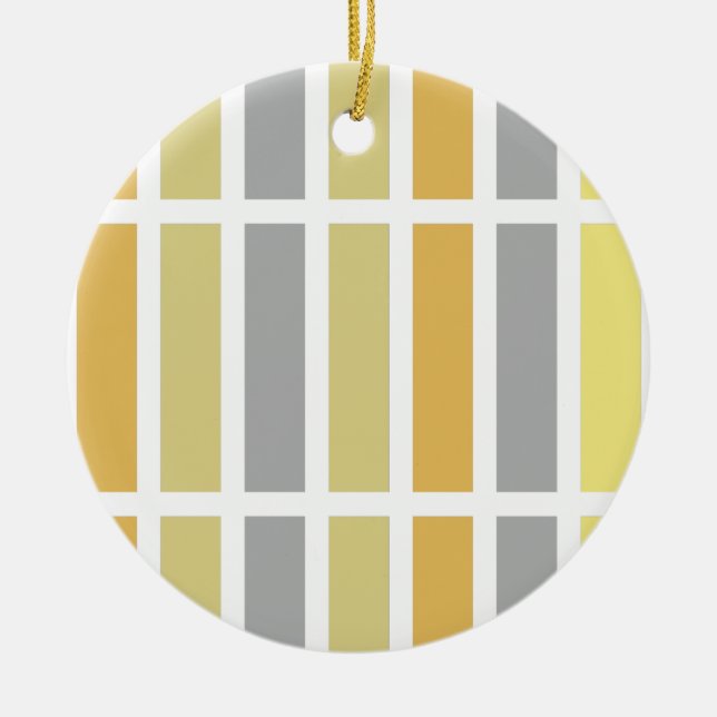 Adorno De Cerámica Hues Metalizado de bronce dorados (Frente)