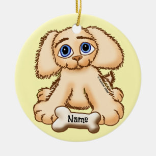 Adorno De Cerámica Hueso de cachorro