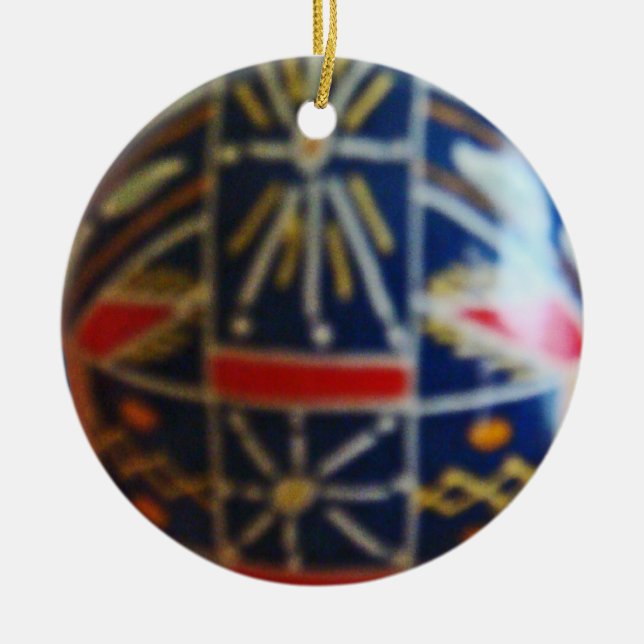 Adorno De Cerámica Huevo pintado Rd 2 (Frente)