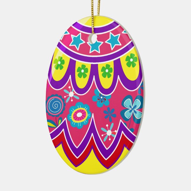 Adorno De Cerámica Huevos de Pascua (Izquierda)