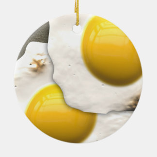 Adorno De Cerámica Huevos fritos