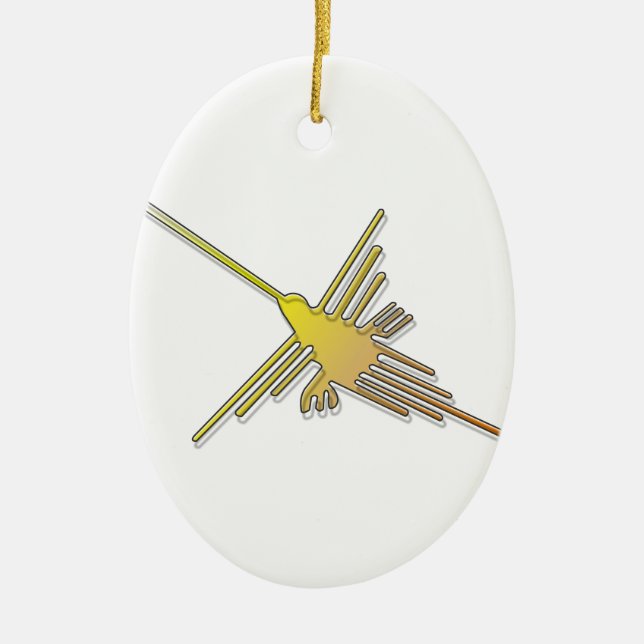 Adorno De Cerámica Hummingbird (Frente)