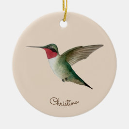 Adorno De Cerámica Hummingbird personalizado