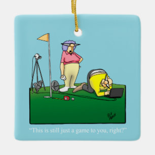 Adorno De Cerámica Humor de golf