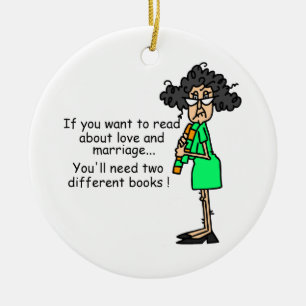 Adorno De Cerámica Humor del amor y de la boda