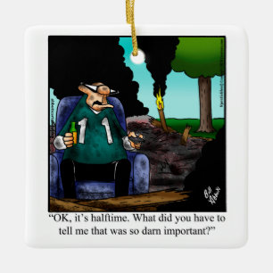 Adorno De Cerámica Humor divertido de aficionados al fútbol