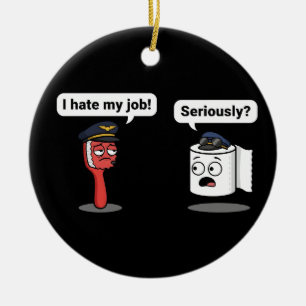 Adorno De Cerámica Humor Sarcástico Gráfico Piloto Divertido Meme Sas