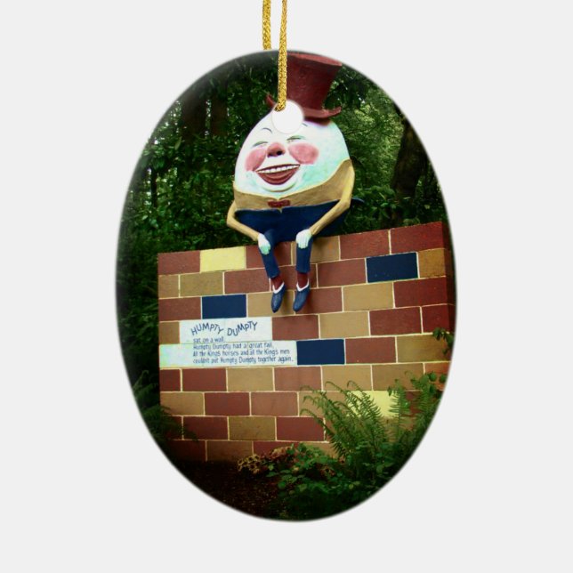 Adorno De Cerámica Humpty Dumpty (Atrás)