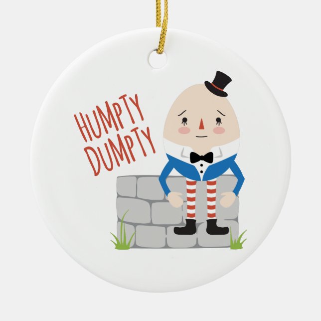 Adorno De Cerámica Humpty Dumpty (Frente)