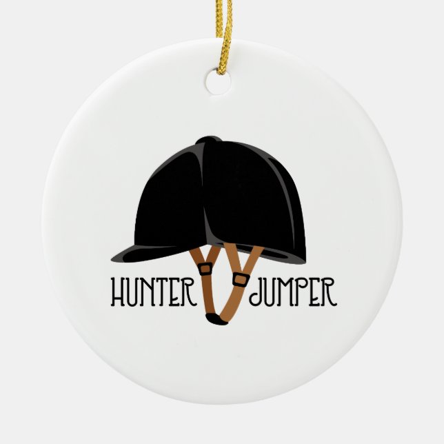 Adorno De Cerámica Hunter Jumper (Frente)