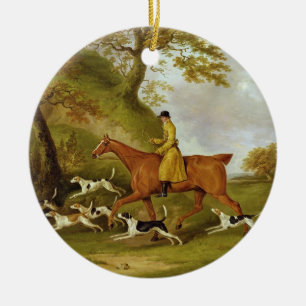 Adorno De Cerámica Huntsman y perros, 1809 (aceite en lona)