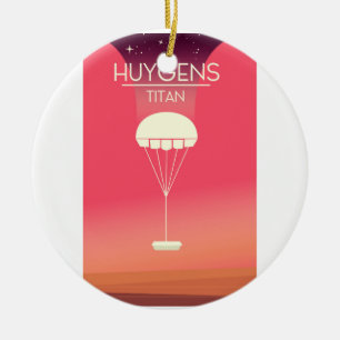 Adorno De Cerámica Huygens Titan Space Art