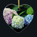 Adorno De Cerámica Hydrangeas<br><div class="desc">Hermosa y romántica hortensias rosa púrpura azul - fotografía de H Cooper</div>