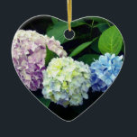 Adorno De Cerámica Hydrangeas<br><div class="desc">Hermosa y romántica hortensias rosa púrpura azul - fotografía de H Cooper</div>