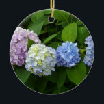 Adorno De Cerámica Hydrangeas<br><div class="desc">Hermosa y romántica hortensias rosa púrpura azul - fotografía de H Cooper</div>