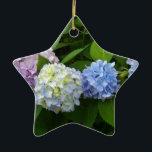 Adorno De Cerámica Hydrangeas<br><div class="desc">Hermosa y romántica hortensias rosa púrpura azul - fotografía de H Cooper</div>