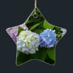 Adorno De Cerámica Hydrangeas<br><div class="desc">Hermosa y romántica hortensias rosa púrpura azul - fotografía de H Cooper</div>