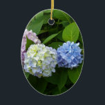 Adorno De Cerámica Hydrangeas<br><div class="desc">Hermosa y romántica hortensias rosa púrpura azul - fotografía de H Cooper</div>