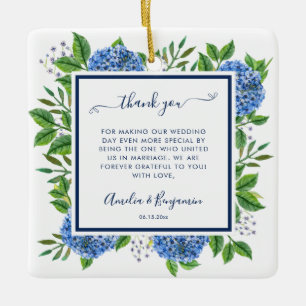 Adorno De Cerámica Hydrangeas Regalo de Agradecimiento para el Oficia