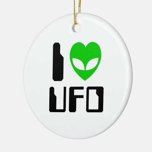 Adorno De Cerámica I Alien Heart UFO (Izquierda)