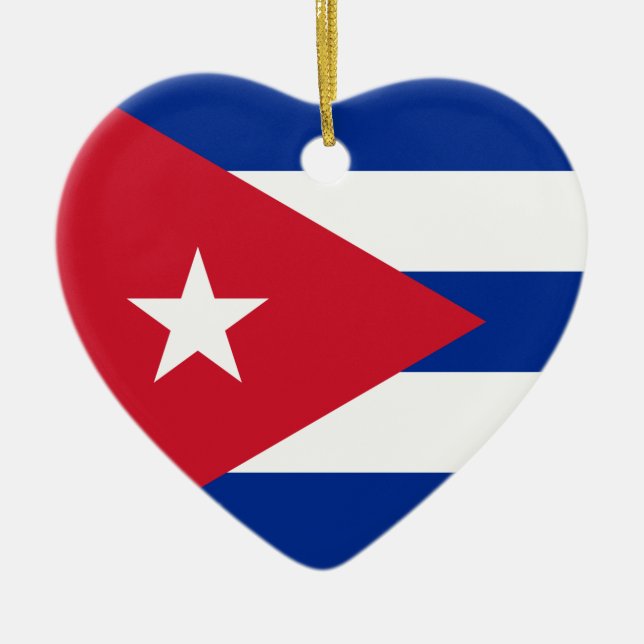 Adorno De Cerámica ¡I corazón Cuba! (Frente)