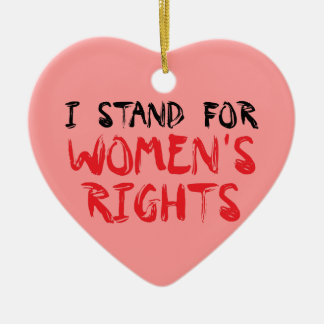 Adorno De Cerámica I estuvo Christmas ornament for women's rights