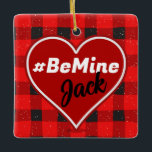 Adorno De Cerámica I H H I Love You Buffalo Plaid Ornament<br><div class="desc">Este adorable ornamento romántico presenta corazones y el sentimiento "Te amo" (I (H H H). La manta de búfalos rojos y negros asociada al mítico leñador Paul Bunyan le da un aspecto escarpado pero acogedor a la franela. Esto haría que un El día de San Valentín o aniversario divertido estuviera...</div>