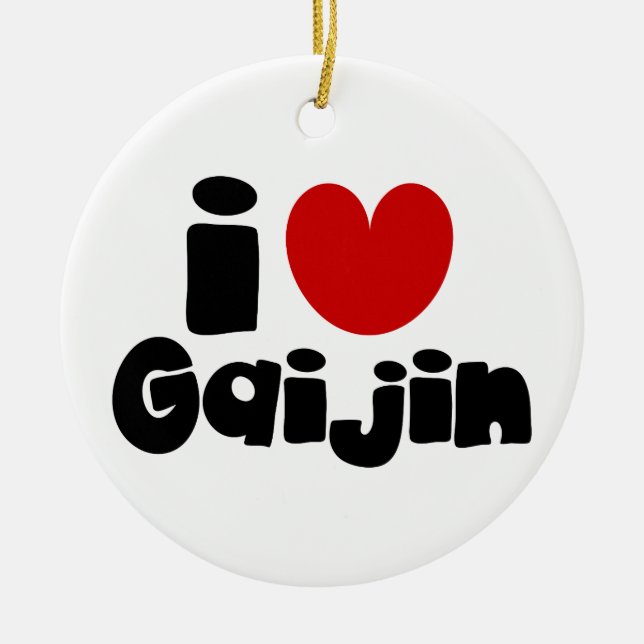 Adorno De Cerámica i heart Gaijin (Frente)