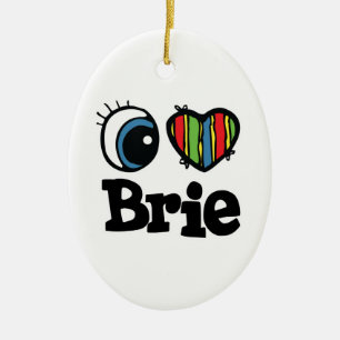 Adorno De Cerámica I Heart (Love) Brie